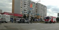 В Балаково легковушка протаранила столб