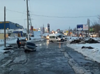 В Саратове затопило Вольский тракт