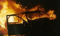 В Саратовской области угнали и сожгли иномарку