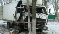 В Саратове грузовик с отказавшими тормозами врезался в дерево